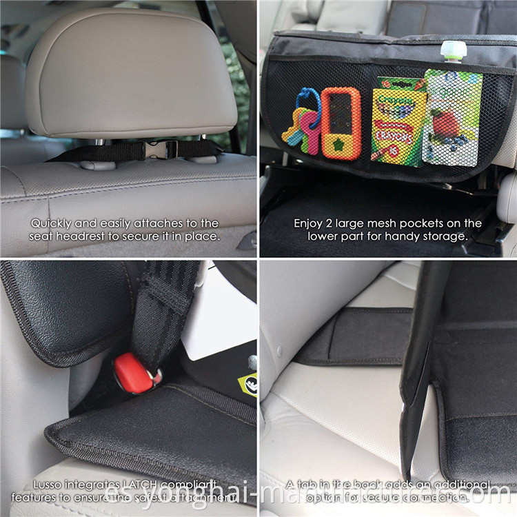 Niños impermeables para el asiento del asiento del automóvil de patada para bebés, protector de asiento de seguridad para automóvil